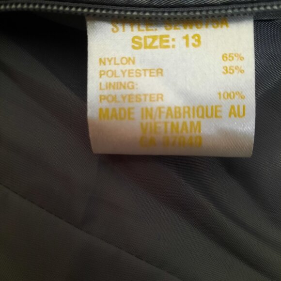 Vintage 90s Sleeveless Corset Top Juniors 13 Silver Black Trim Bow Lace Up - Picture 11 of 11